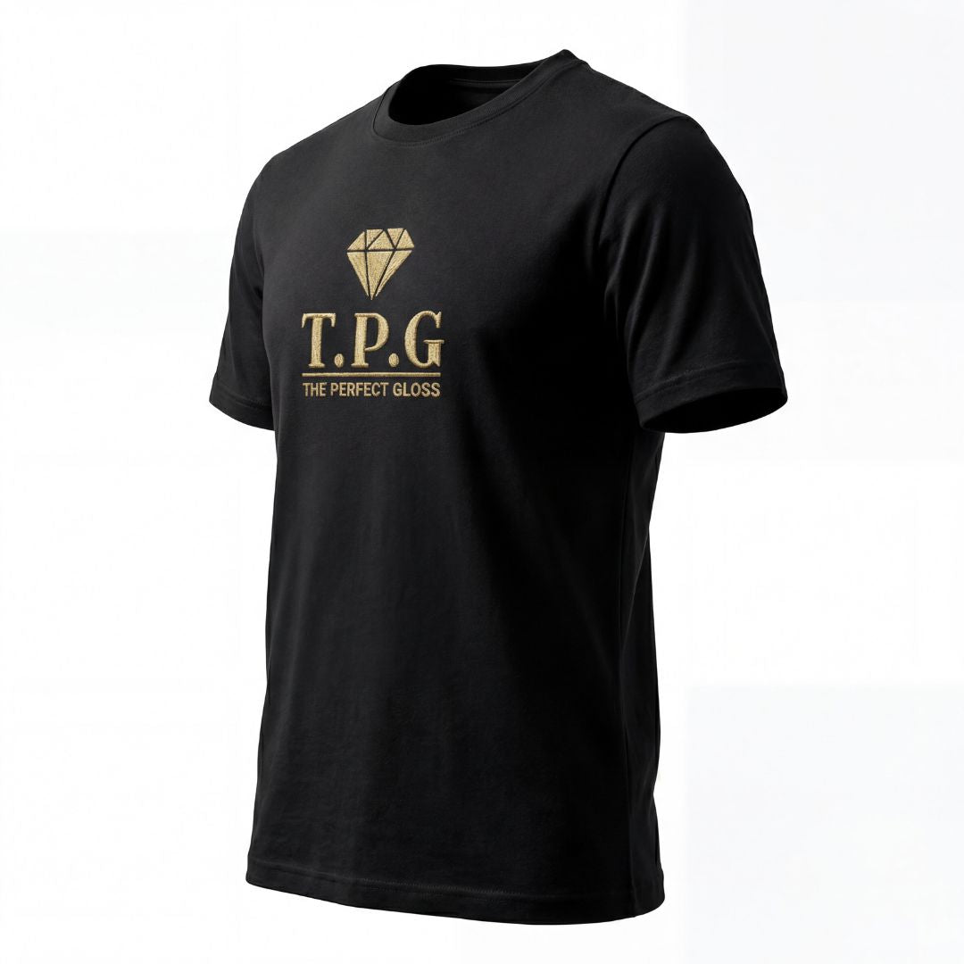 Svart T-shirt | Beige brodyr